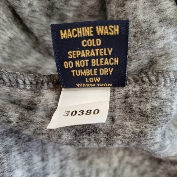 NEW Vintage 1946 Micro-Fleece Quarter-zip Pullover Large Charcoal, New With Tags - Picture 6 of 7